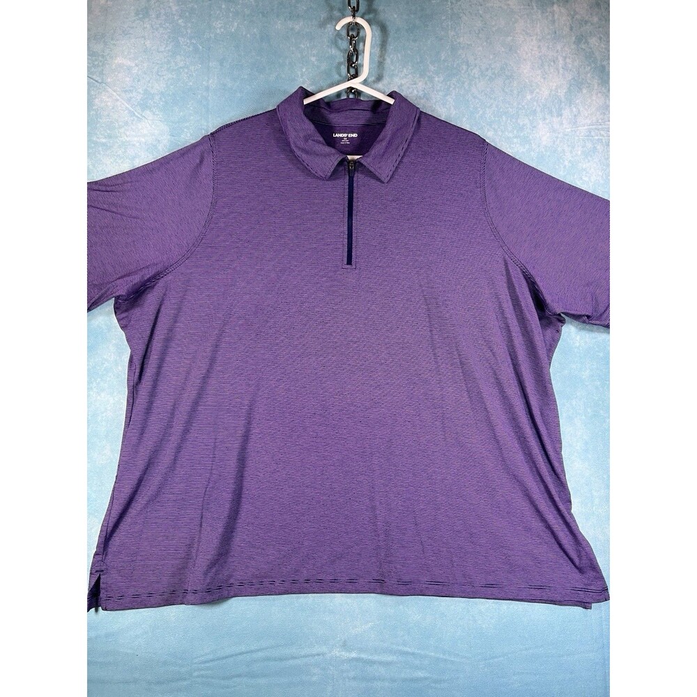 Y2K VTG Lands’ End Men’s Short Sleeve Polo Shirt 3XL Golf Preformance